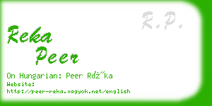 reka peer business card